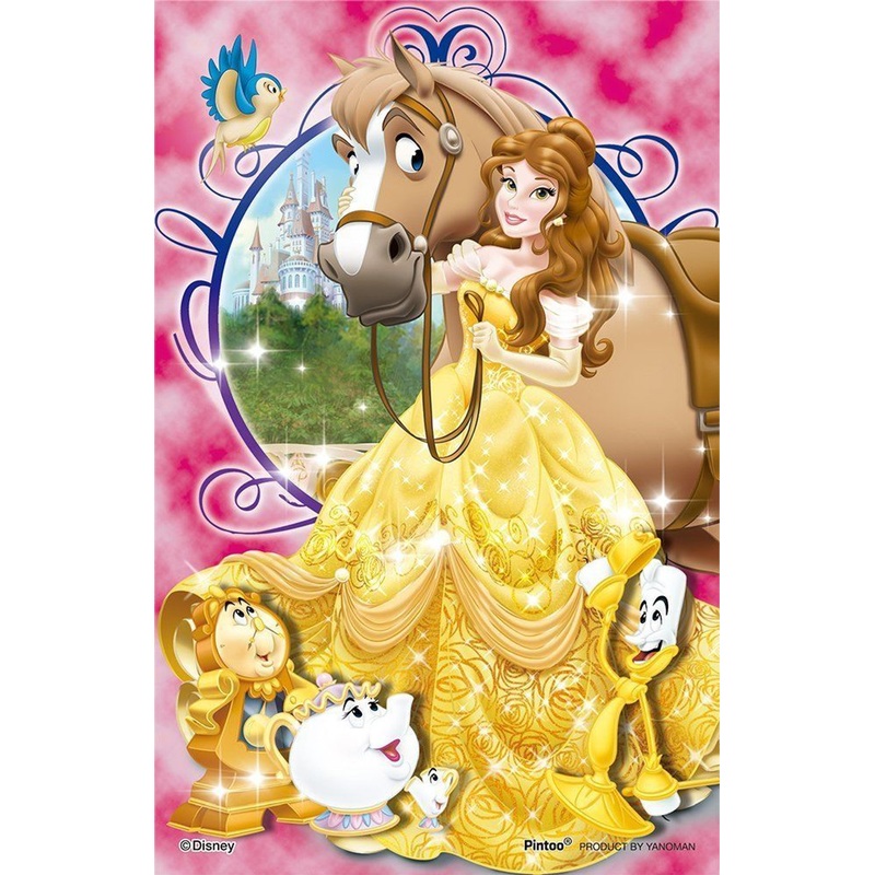 Yanoman Clear Stand Jigsaw Puzzle 2500-12 Disney Beauty and the Beast 132 Pieces