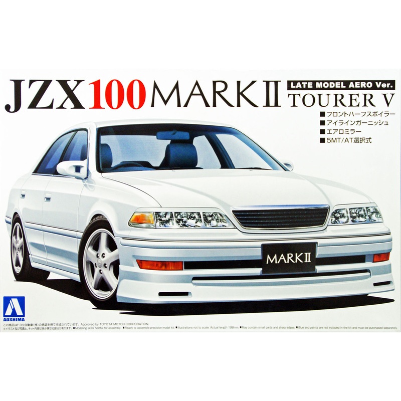 Aoshima 10877 Toyota Mark II (JZX100) Tourer V Late Model Aero Version 1/24 Scale Kit