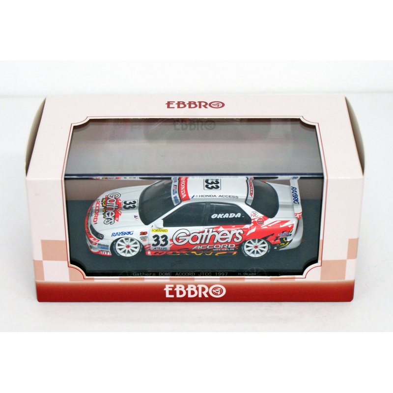 Ebbro 45135 Gathers ACCORD JTCC 1997 No.33 White 1/43 Scale