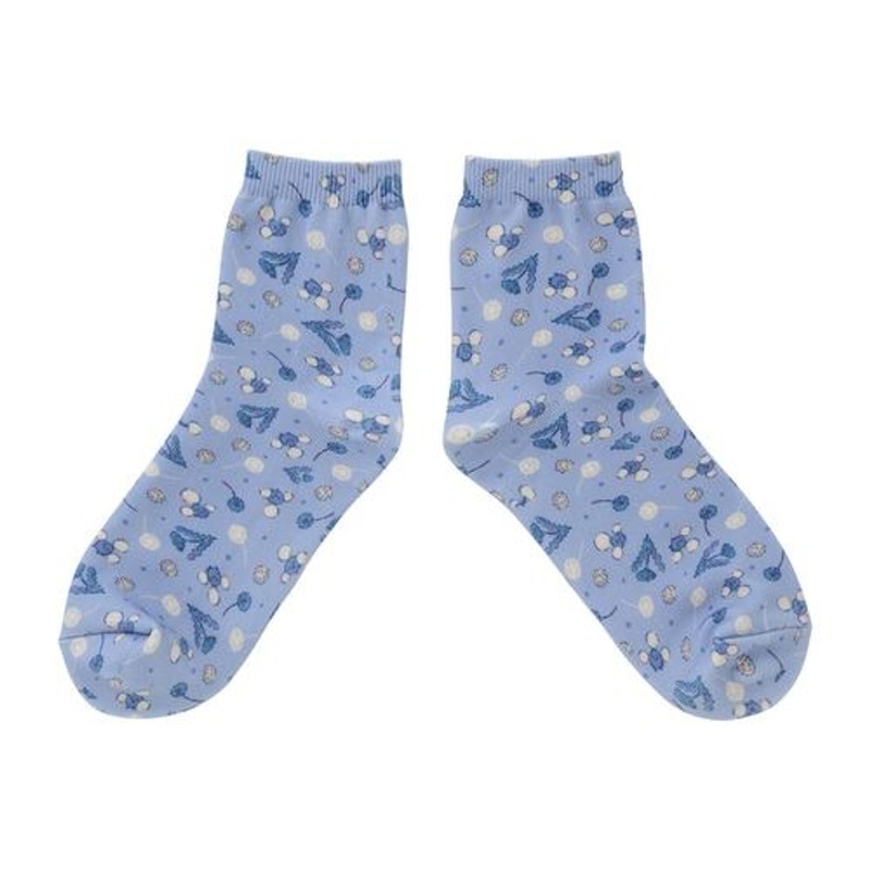 Pokemon Center Jumpluff Pattern Middle Socks (23-25cm)