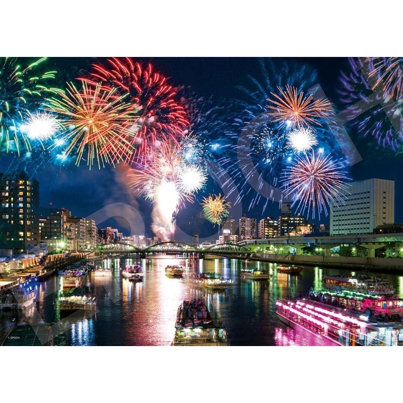 Epoch 79-490s Jigsaw Puzzle Sumida River Firework Festival in Tokyo Japan (2000 S-Pieces)
