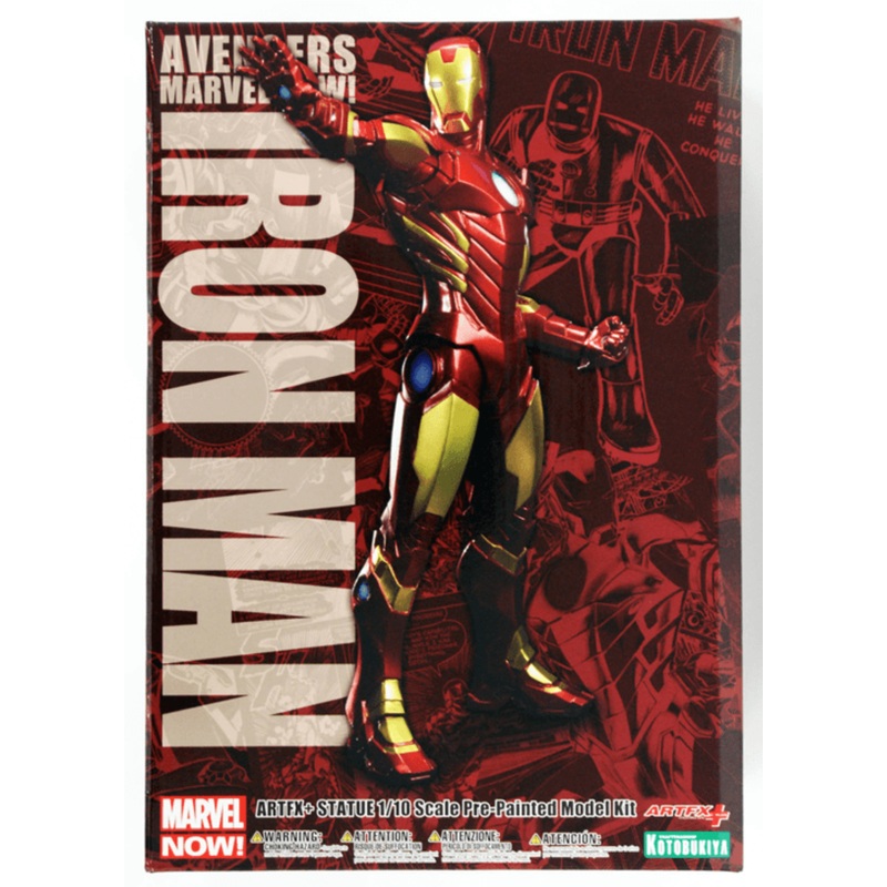 Kotobukiya MK173 ARTFX Iron Man (Red x Gold) PVC Figure 1/10 Scale