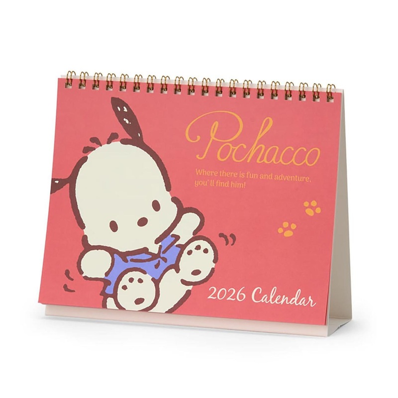 Sanrio Pochacco Ring Calendar 2026 Paper Desktop 622176