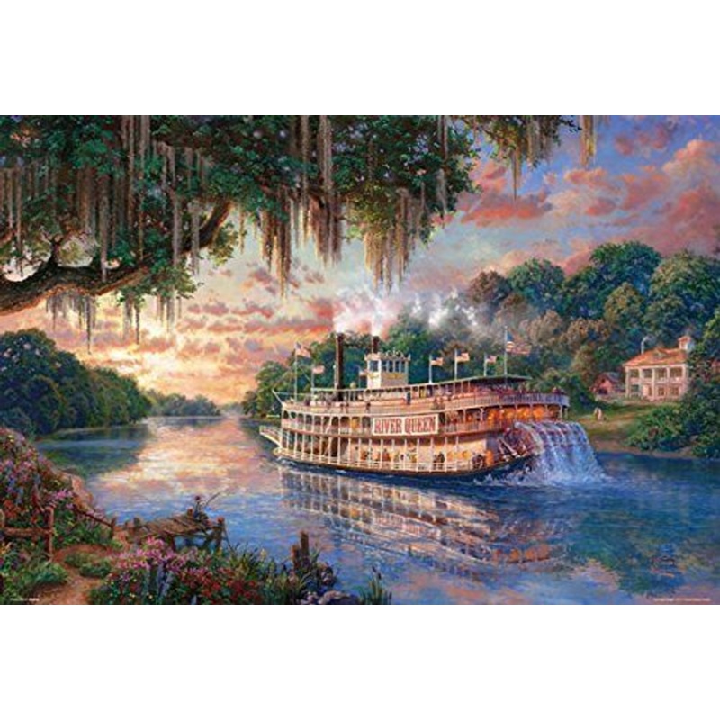 Beverly Jigsaw Puzzle 31-443 Thomas Kinkade Ship River Queen (1000 Pieces)