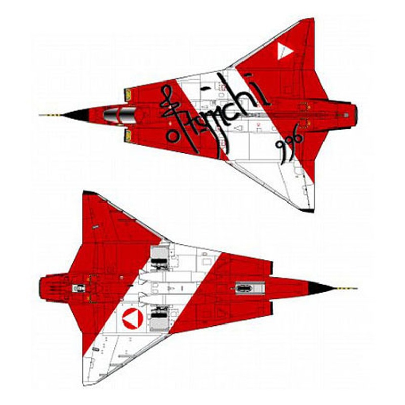 Pit-Road Skywave SN-04 J35O Draken (Austria) 1/144 Scale Kit