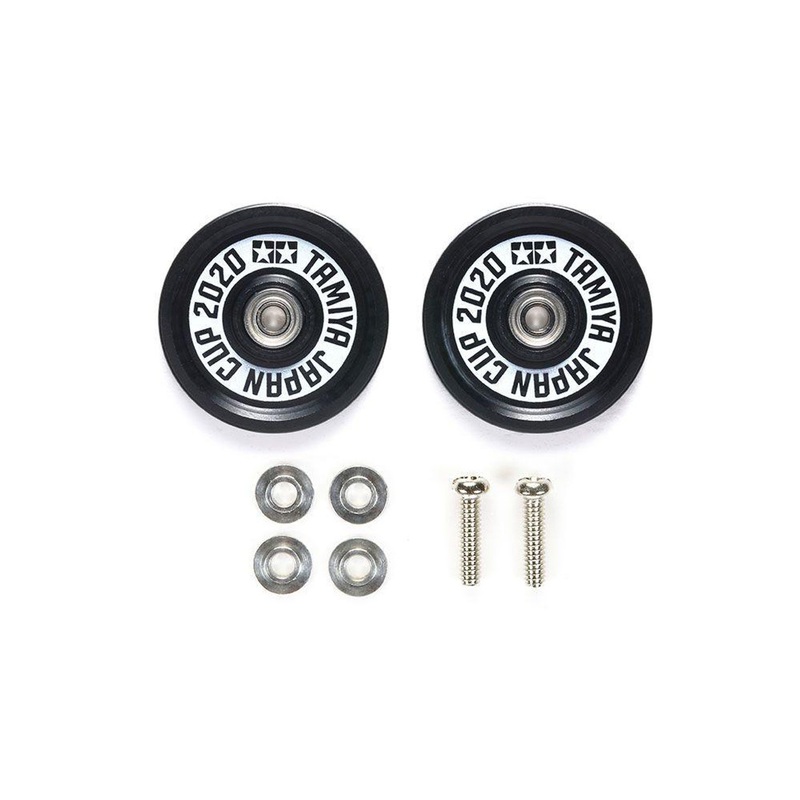 Tamiya 95137 Mini 4WD 19mm Aluminum Ball-Race Rollers (Ringless/Black) J-CUP 2020