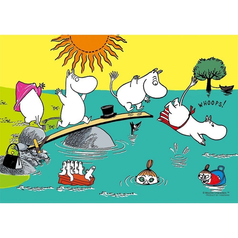 Yanoman Prism Art Jigsaw Puzzle 61-20 Moomin Family Swimming (108 Pieces)