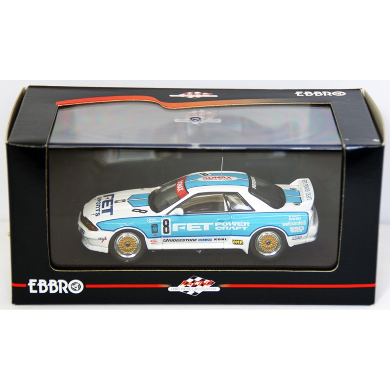 Ebbro 44157 Fet Skyline Gr.A 1993 (White/Blue) 1/43 Scale