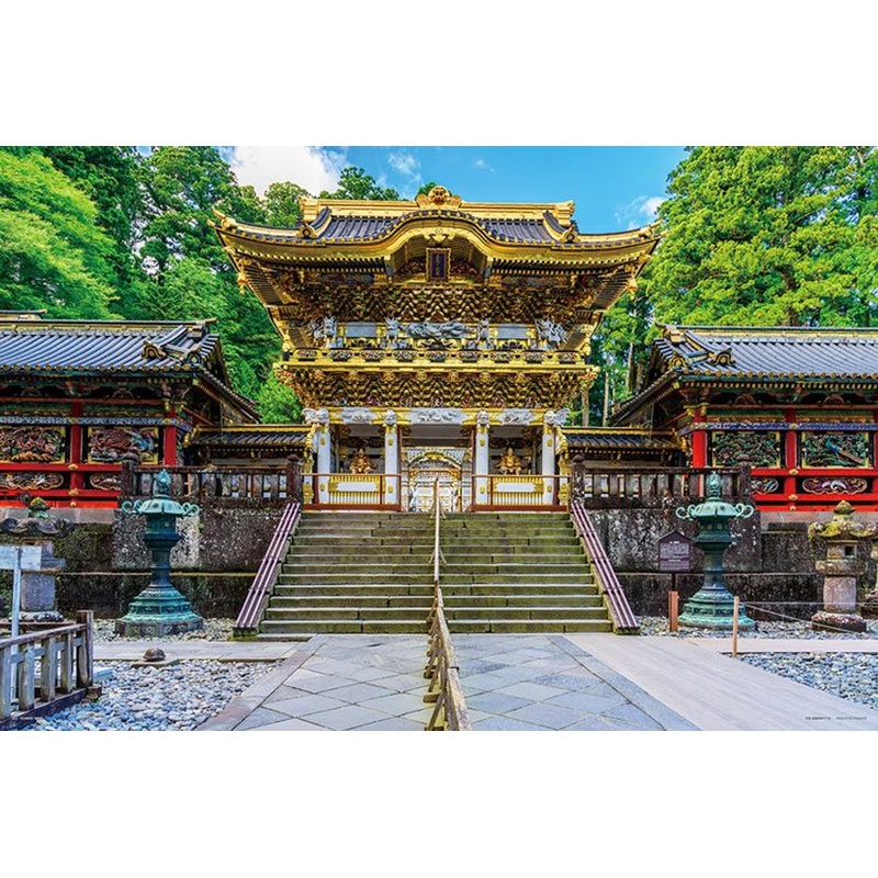 Yanoman 10-1430 Jigsaw Puzzle Golden Shrine and Temple Toshogu Yomeimon Gate Tochigi Japan (1000 Pieces)