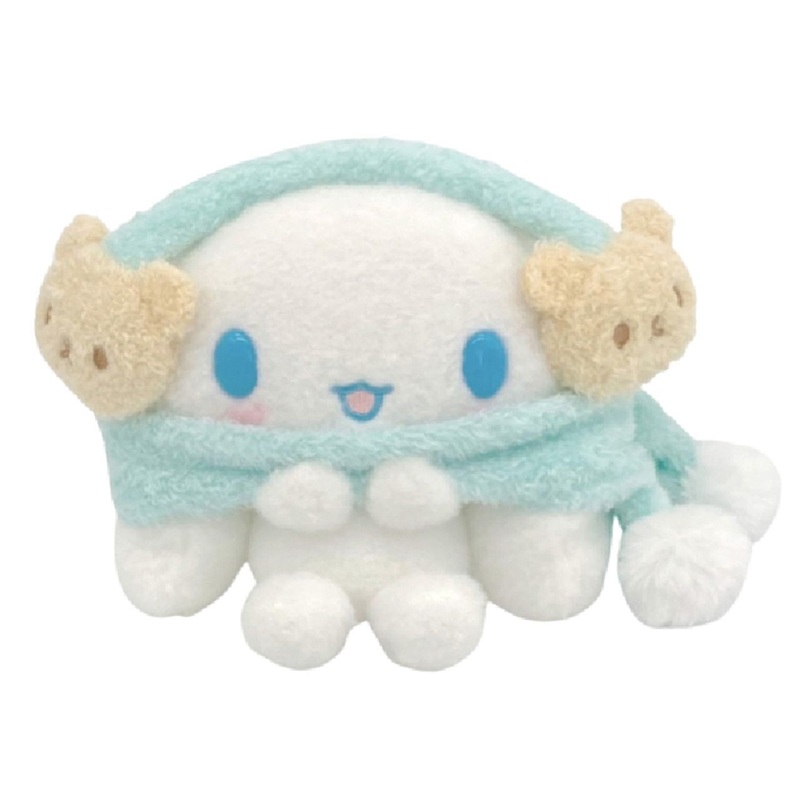 Nakajima Sanrio Plush Toy S Cinnamoroll Wearing Earmuffs