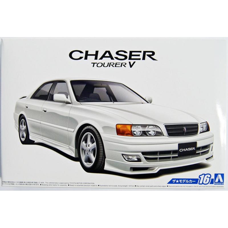 Aoshima 52136 The Model Car 16 Toyota JZX100 Chaser Tourer V 1998 1/24 Scale Kit