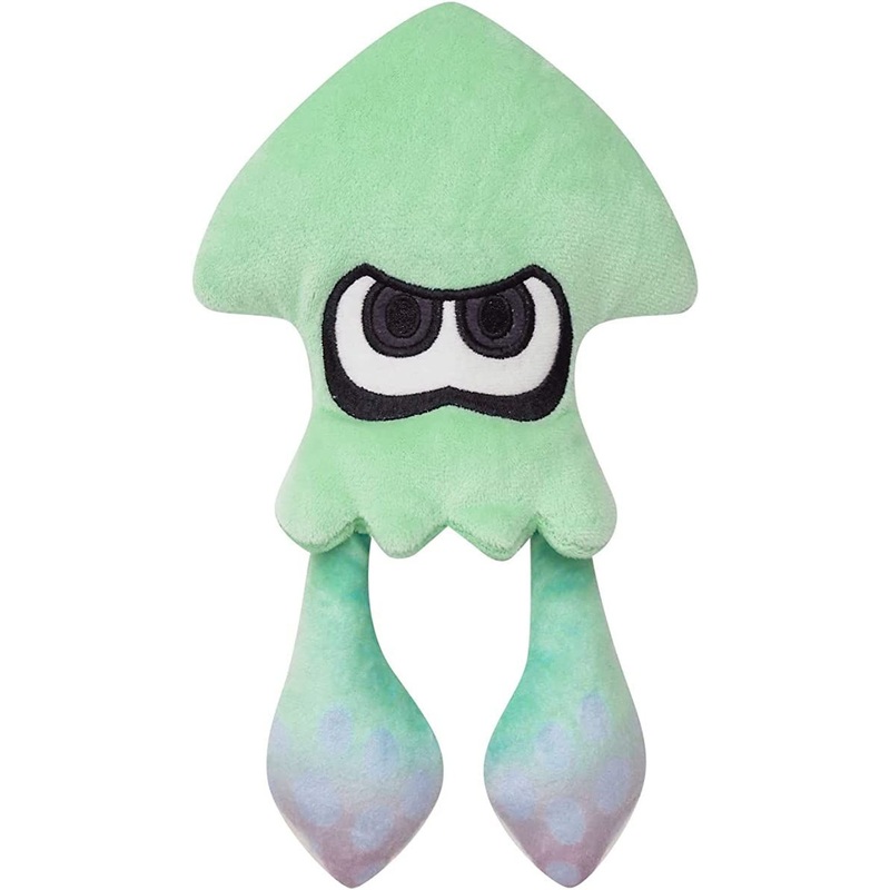 San-ei Plush Toy Splatoon 3 S Squid Light Blue