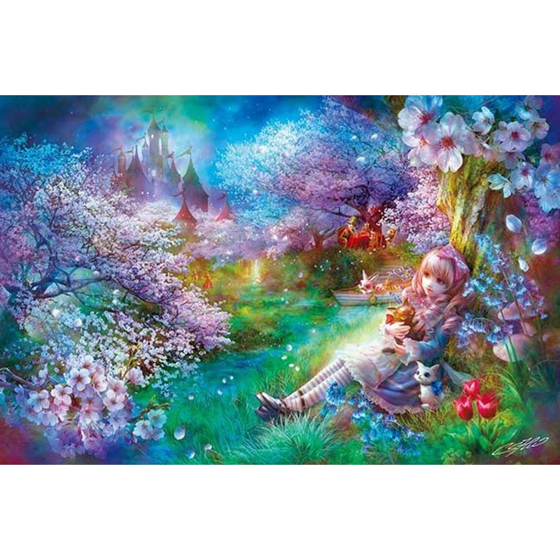 Appleone 1000-886 Jigsaw Puzzle Blooming Alice by Shu (1000 Pieces)