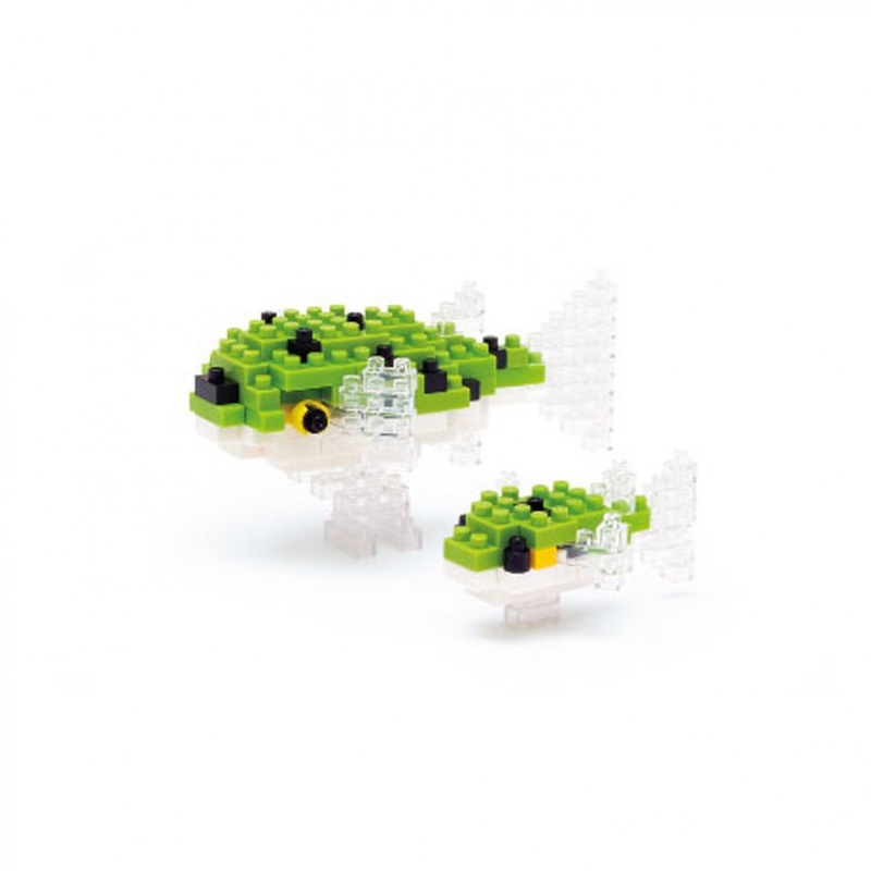 Kawada NBC-085 nanoblock Green Spotted Puffer