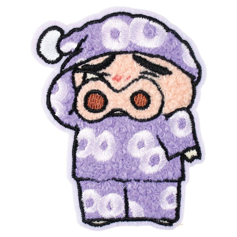 T’s Factory Shinchan Fluffy Embroidered Sticker Pajama Buriburizaemon