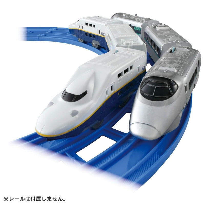 Takara Tomy Plarail Shinkansen Year 2022 Series 400 Tsubasa & Series E4 Max Coupling Set