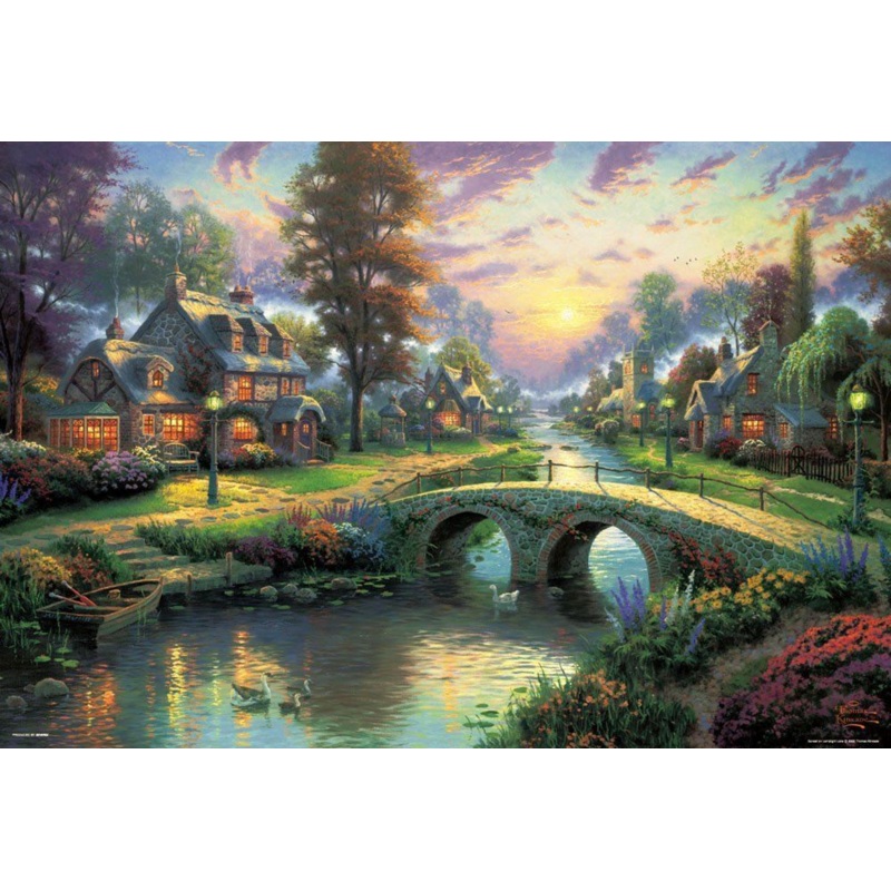Beverly Jigsaw Puzzle 61-389 Thomas Kinkade Happy Evening (1000 Pieces)