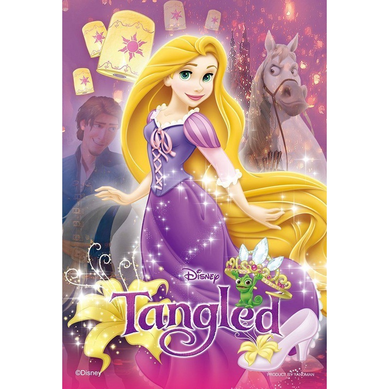 Yanoman Prism Art Jigsaw Petit Puzzle 97-53 Disney Tangled Rapunzel (70 Pieces)
