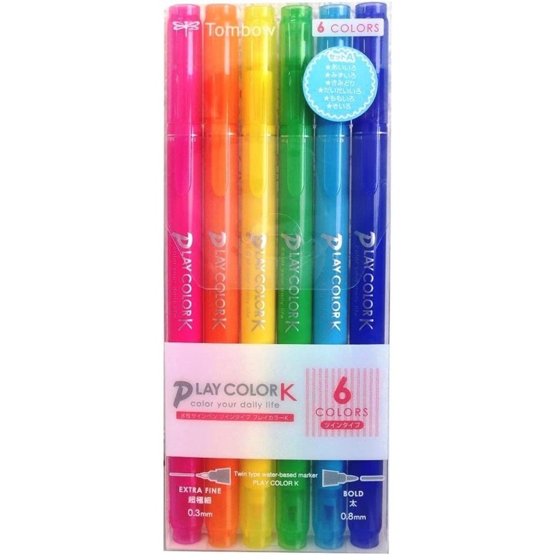 Tombow Water-based 6 Colors Pen PLAYCOLOR Set A