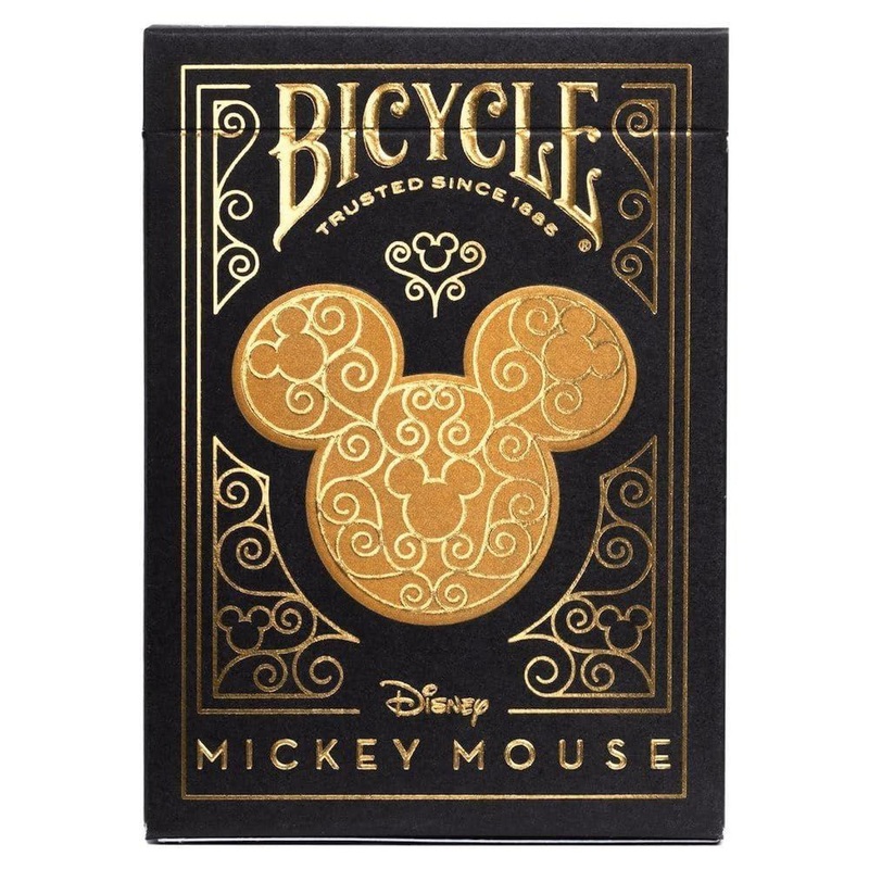 Bicycle Playing Cards Black & Gold Mickey Mouse