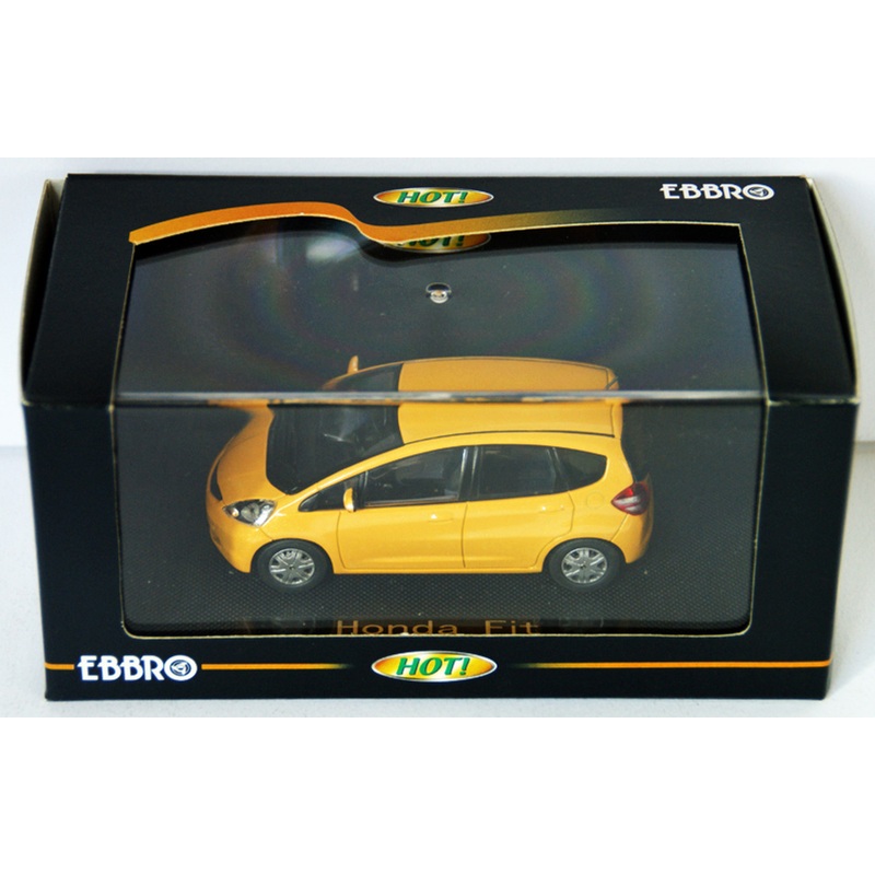 Ebbro 44104 Honda Fit (Yellow) 1/43 Scale