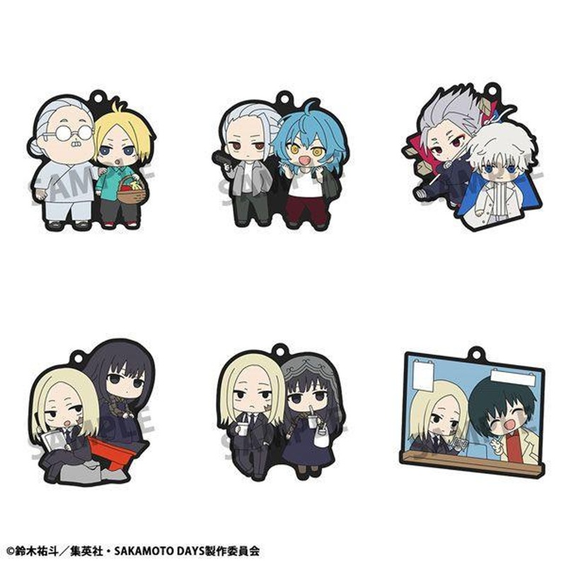 MegaHouse Sakamoto Days Rubber Mascot Buddy Collection Vol.2 BOX (6pcs)