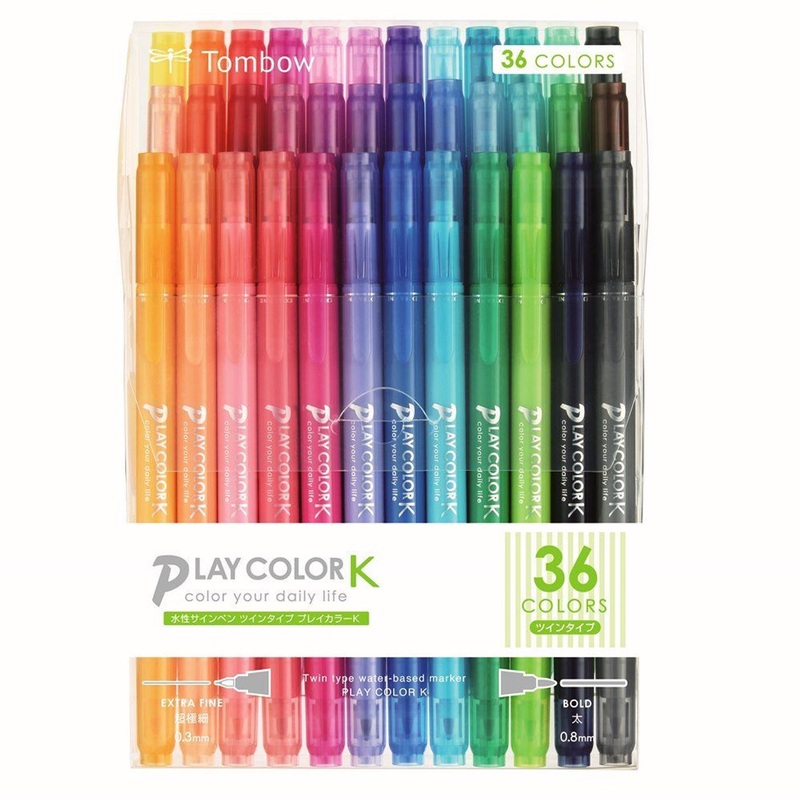Tombow Pencil Play Color K 36 Colors Thick And Extra Fine Twin Tip Color Pens Full Of Cute Colors GCF-013