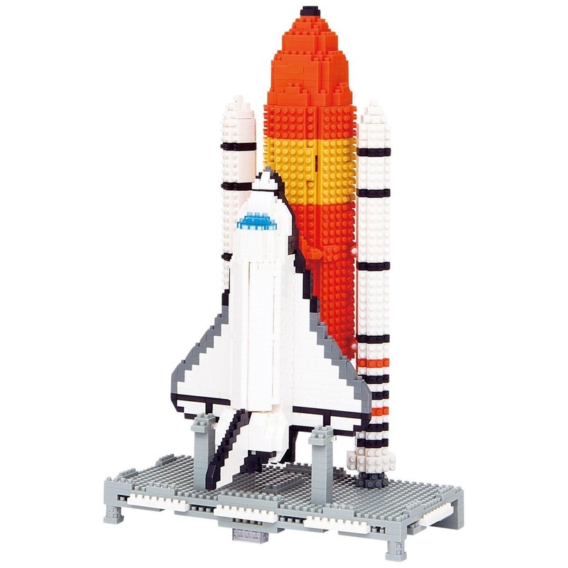 Kawada NB-017 nanoblock Space Center (Shuttle) Deluxe Edition
