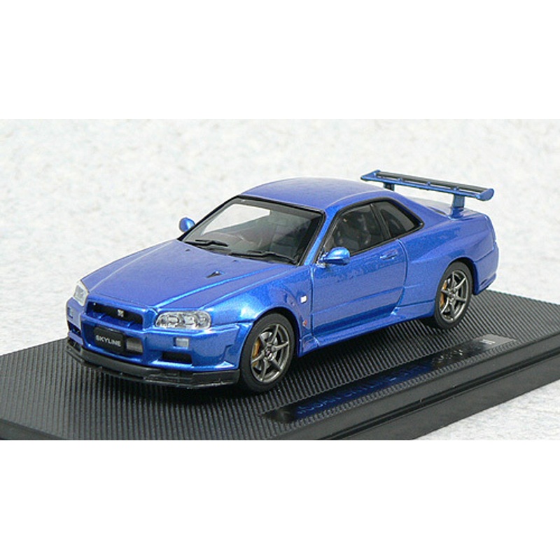 Ebbro 44148 NISSAN SKYLINE GT-R R34 Vspec Blue 1/43 Scale