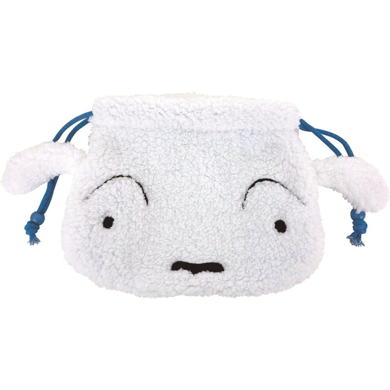 T’s Factory Plush Drawstring Bag Shiro Crayon Shin-chan