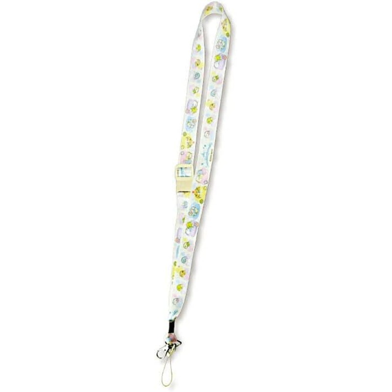 T’s Factory Sumikko Gurashi Antibacterial Neck Strap Tapioka Park / Cream