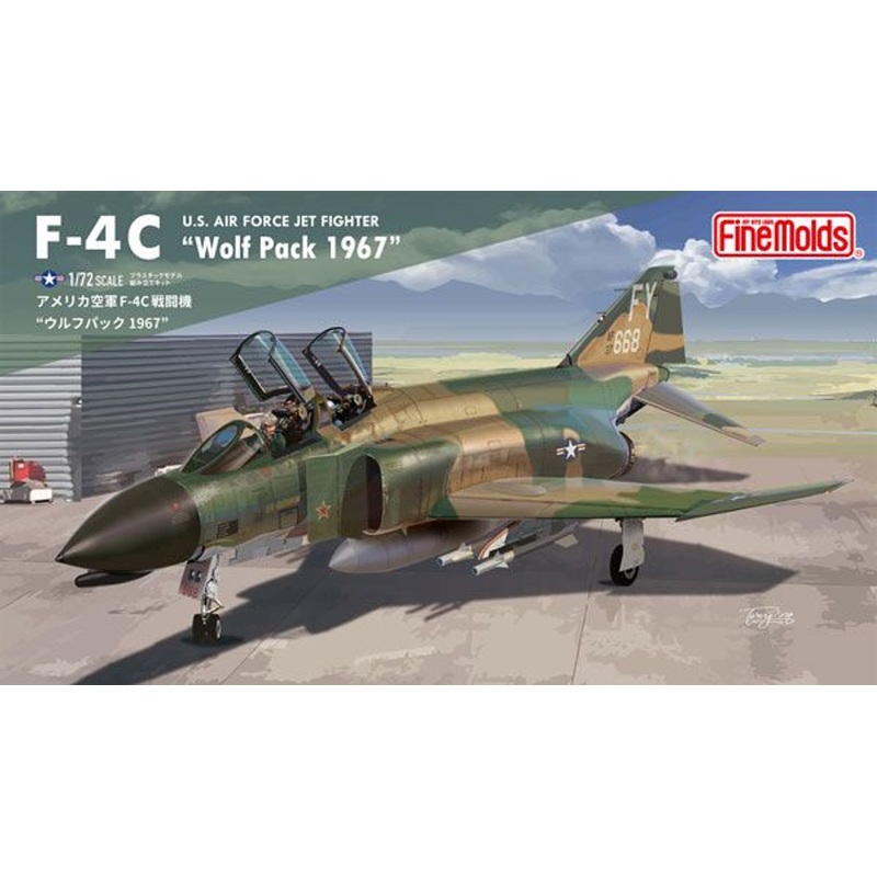 Fine Molds 1/72 US Air Force F-4C Fighter Wolf Pack 1967 Plastic Model