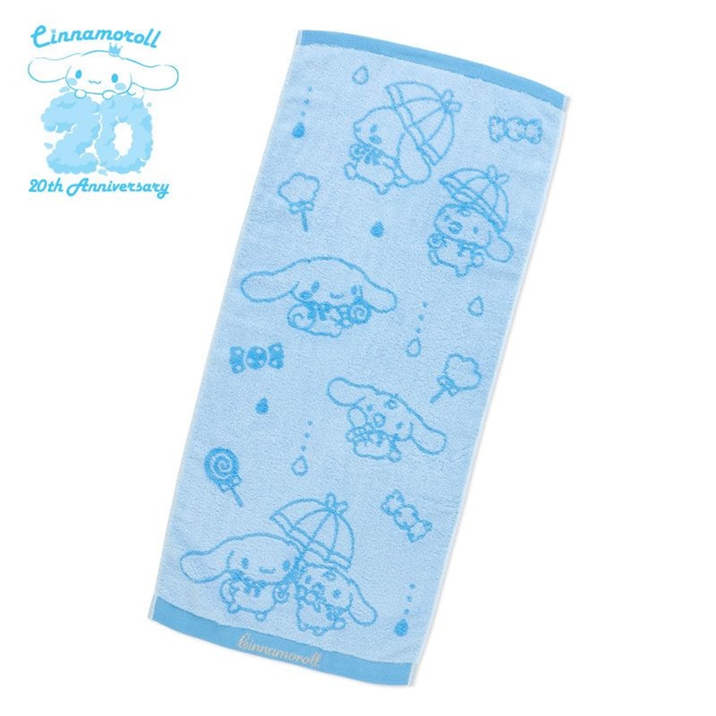 Sanrio Face Towel Cinnamoroll (Sky Blue Candy Design)