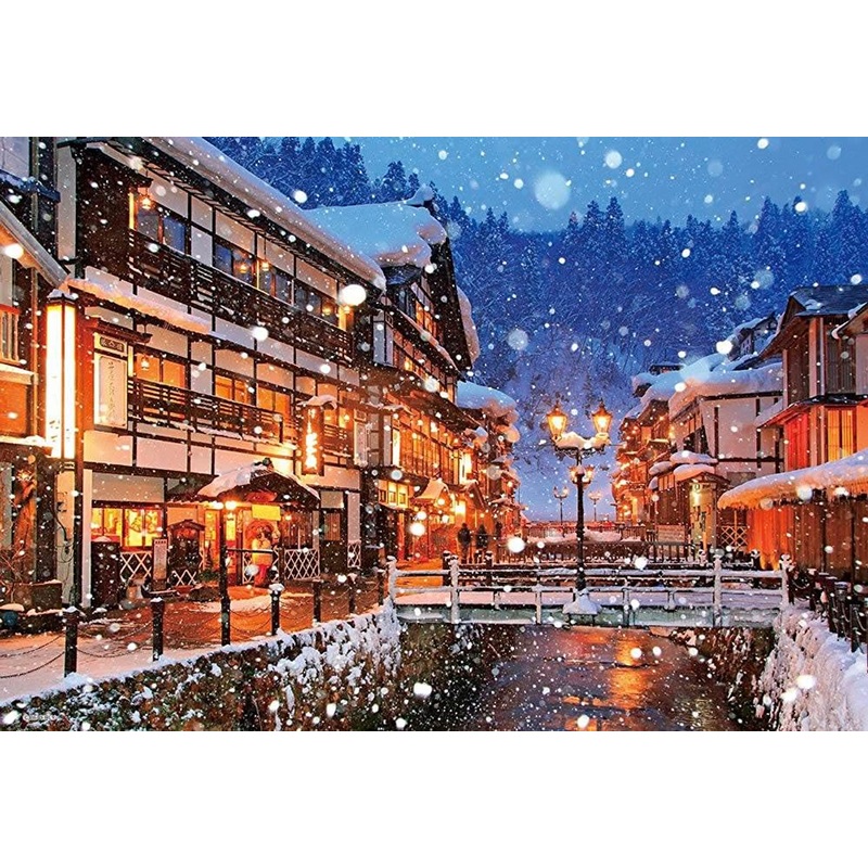 Beverly Jigsaw Puzzle Japanese Scenery Ginzan Hot Spring (300 Pieces)