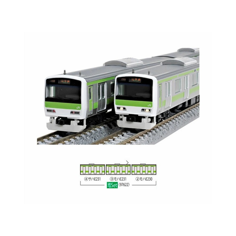 Tomix 97622 JR Series E231-500 Commuter Train (Yamanote Line – First Batch) 3 Cars Add-on Set (N scale)