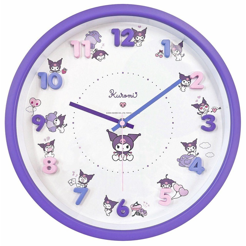 T’s Factory T’s Factory Sanrio Icon Wall Clock Kuromi 2