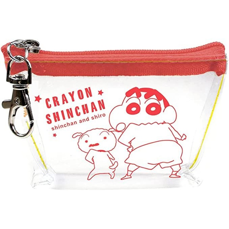 T’s Factory Triangle Clear Pouch Crayon Shin-chan