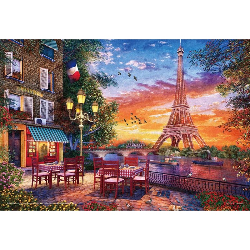 Yanoman 13-11 Jigsaw Puzzle Dominique Davison Relaxing Paris with Gas Lights (1000 S-Pieces)