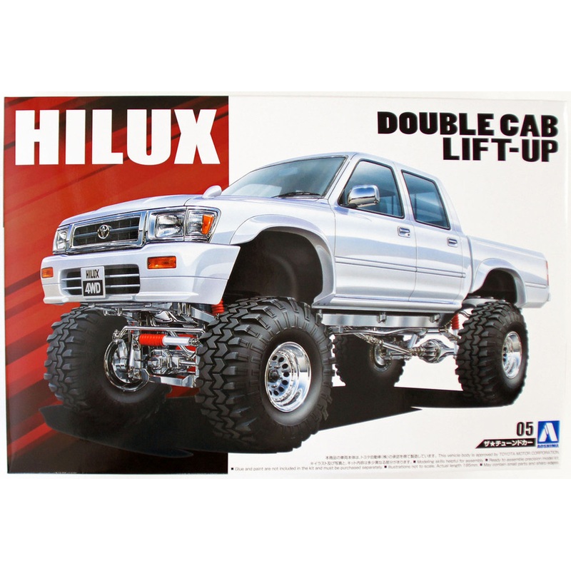Aoshima 50972 LN107 Hilux Pickup Double Cab Lift Up ’94 (TOYOTA) 1/24 Scale Kit