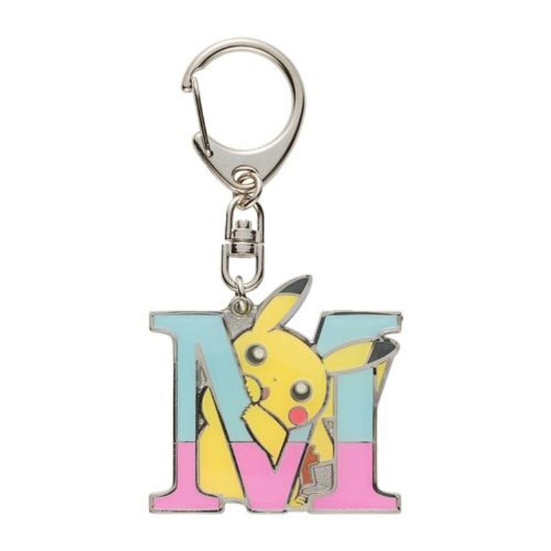 Pokemon Center Original Pikachu Alphabet Keychain – M