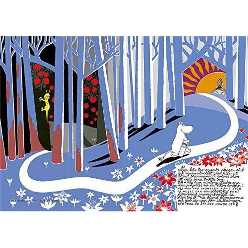 Yanoman Prism Art Jigsaw Puzzle 61-16 Moomin Forest (108 Pieces)