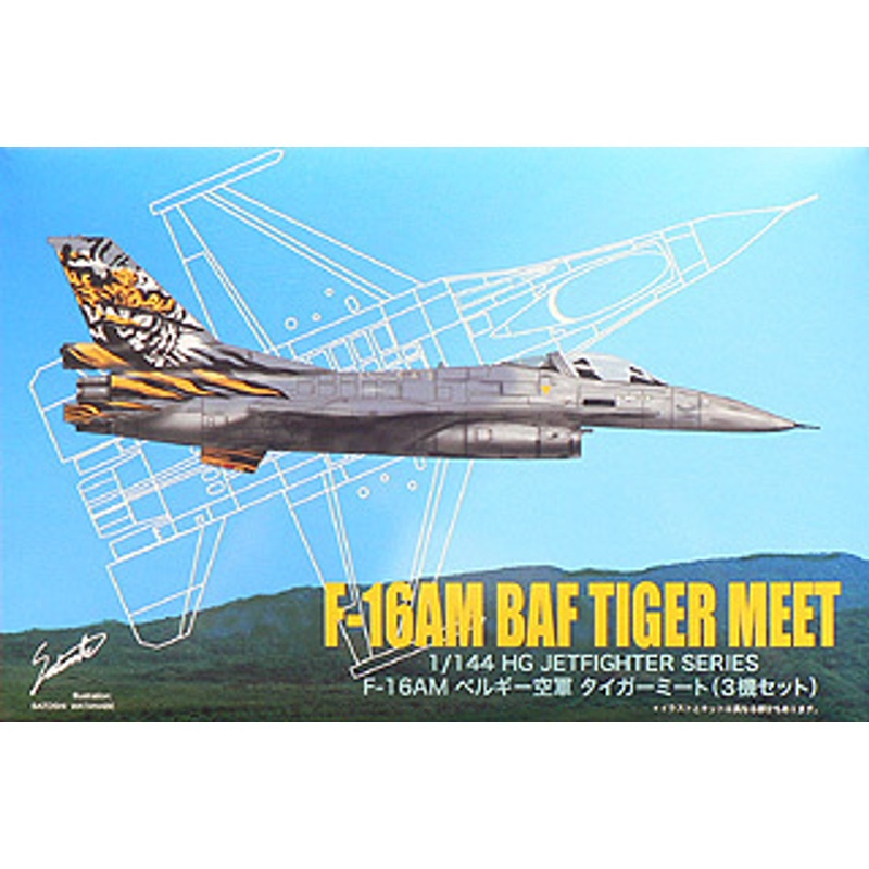 Arii 621684 F-16AM BAF TIGER MEET Belgium Air Force 1/144 Scale Kit (Microace)