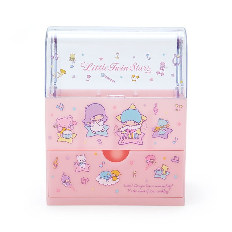 Sanrio Cosmetic Storage with Lid Little Twin Stars