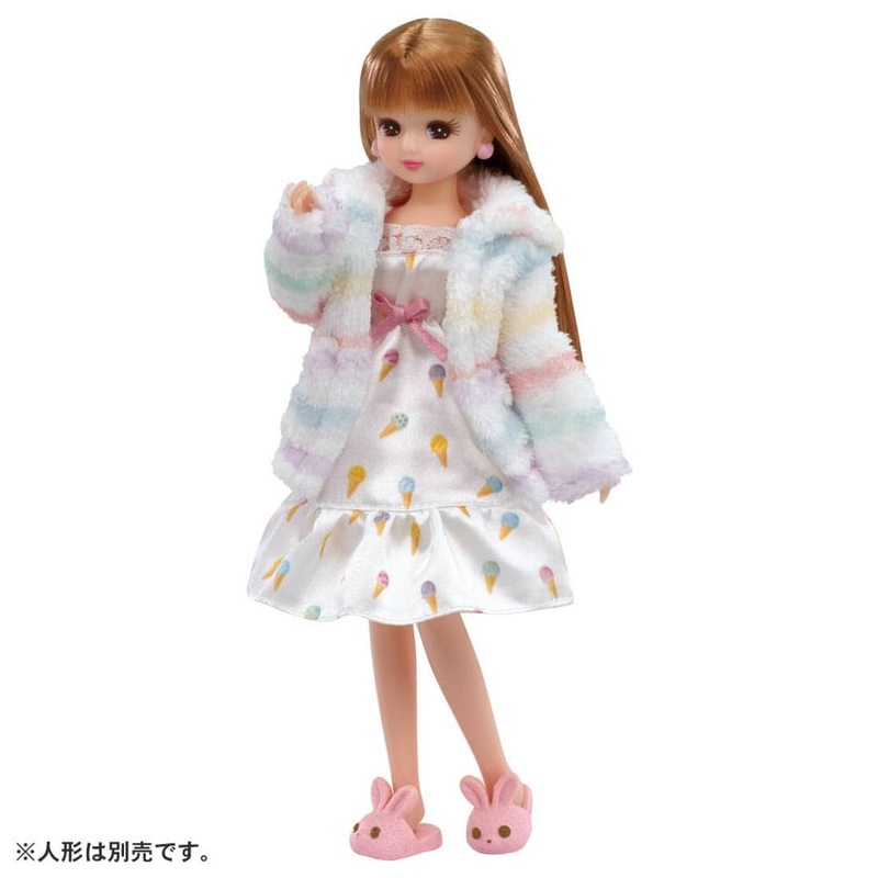 Takara Tomy Licca Doll Fluffy Room Wear Outfit
