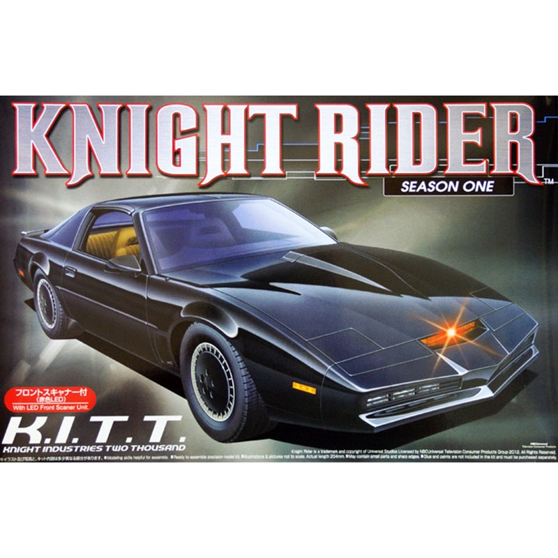 Aoshima 04524 Knight Rider KITT (KitT) Season 1 w/LED Front Scanner 1/24 Kit