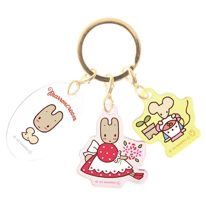 T’s Factory Sanrio Three Charm Keychain Maron Cream