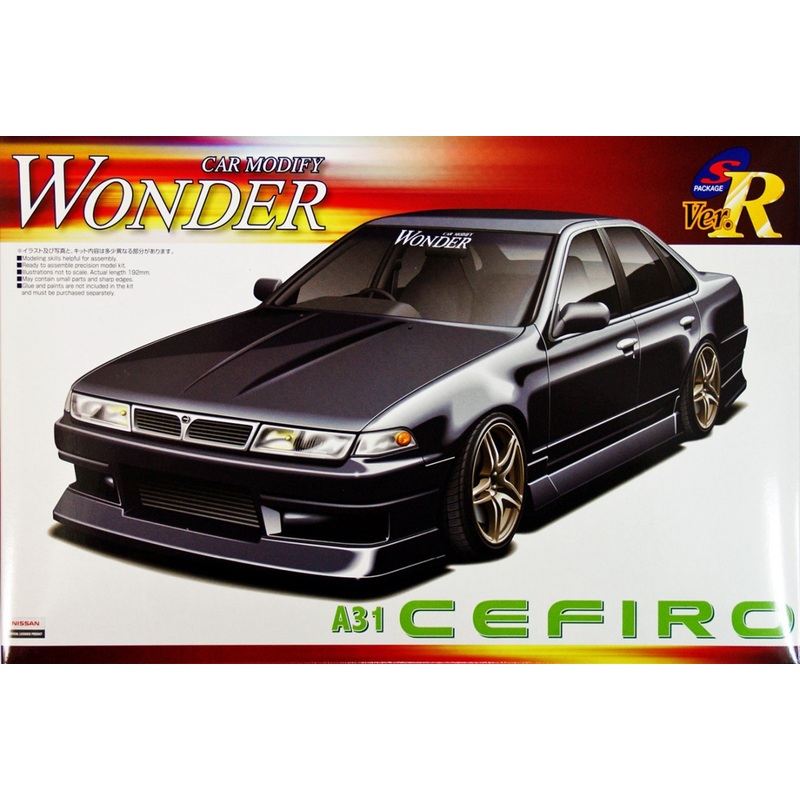 Aoshima 03718 Nissan Cefiro (A31) WONDER Car Modify 1/24 Scale Kit