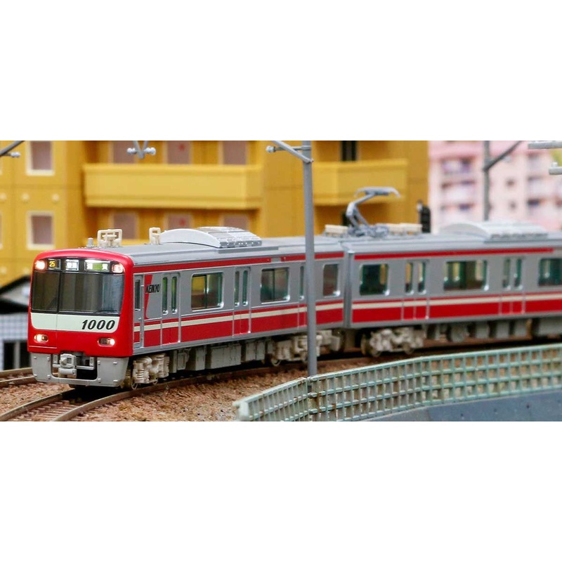 Greenmax 30497 Keikyu Type New 1000 Stainless Car (w/SR Antenna/Car Number Selectable) 4 Cars Set (N scale)