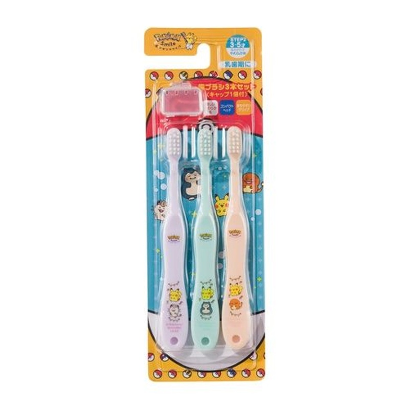 Pokemon Center Original Pokemon Smile Toothbrush Set (3 pcs) Snorlax
