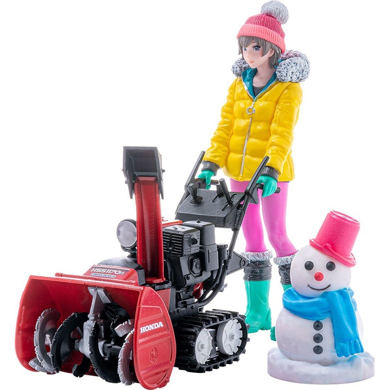 Max Factory PLAMAX MF-62: minimum factory Minori with Honda Small Snow Plow HSS1170n (JX) Plastic Model